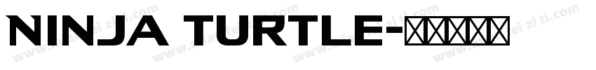 Ninja turtle字体转换